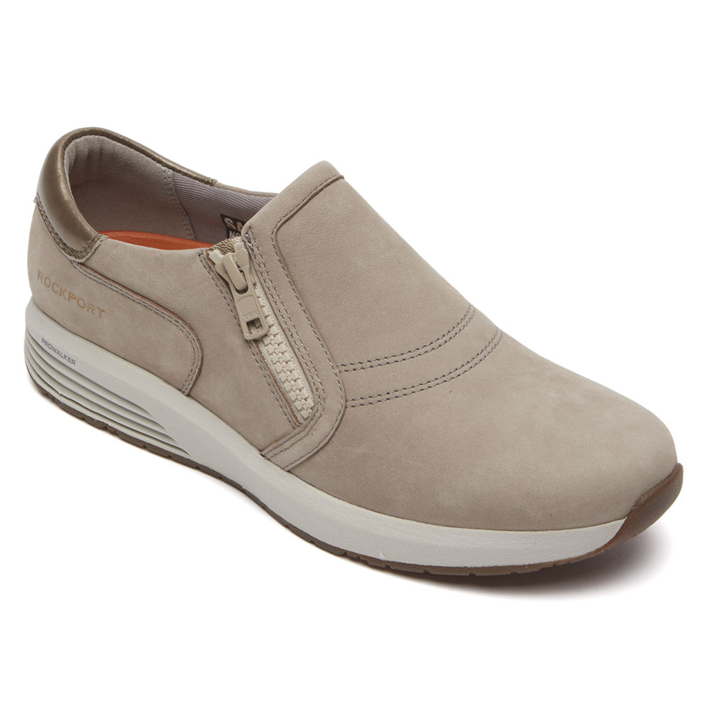 Rockport Singapore Womens Sneakers - Trustride ProWalker Slip-On Grey - NW4063125